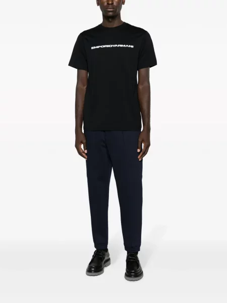 Tričko Emporio Armani s potiskem bílé