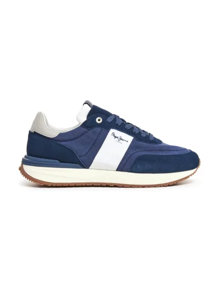 Sneakersy Pepe Jeans zamszowe niebieskie