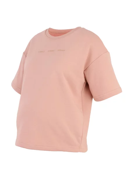 Only Maternity Tréning póló OLMELENA khaki rózsaszín