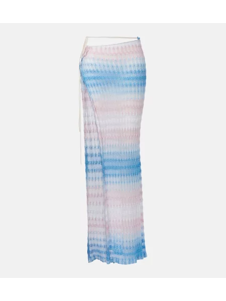 Fustă Missoni cu gradient roz