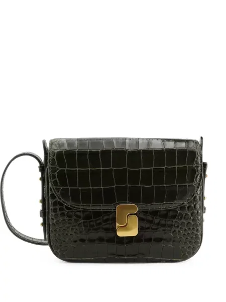Geanta crossbody Soeur cu cataramă verde