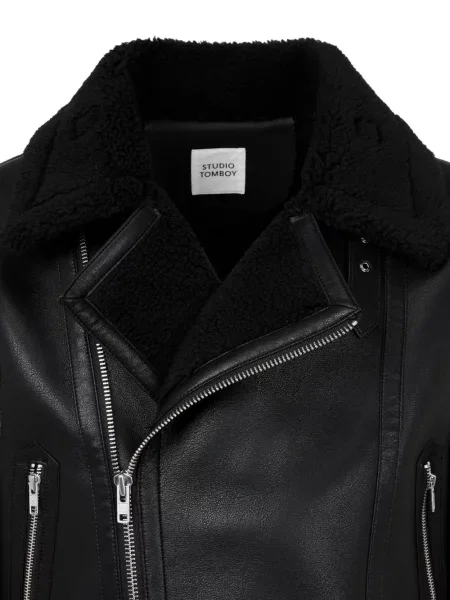 Geanta de piele Tomboy negru