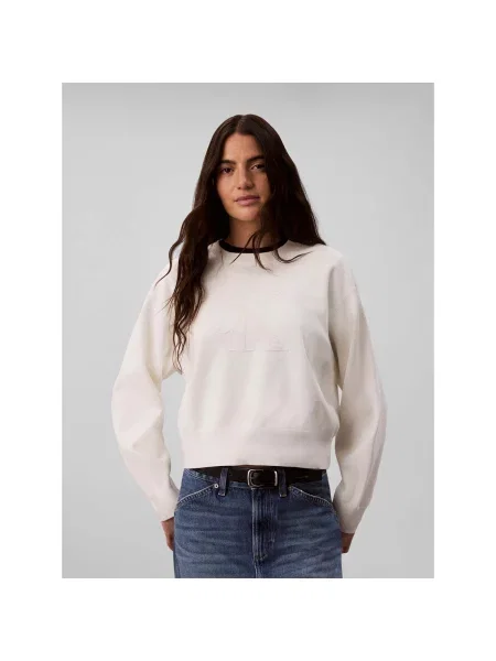 Geacă de blugi Calvin Klein Jeans cu autograf alb