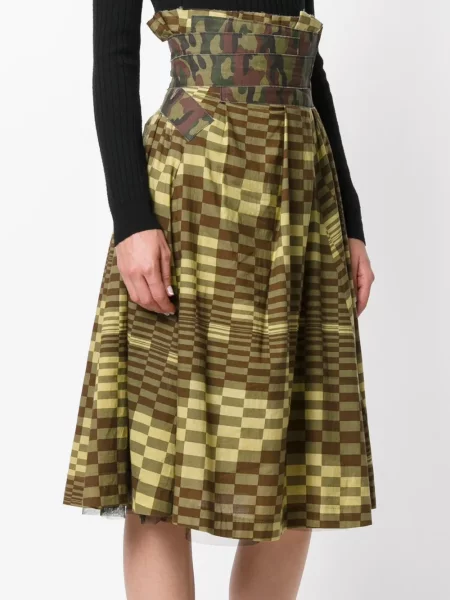 Sukně Comme Des Garçons Pre-owned zelené