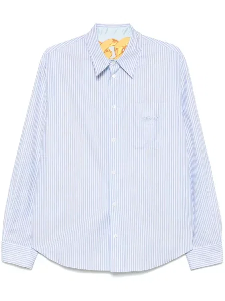 Cămașă Versace cu dungi albastru