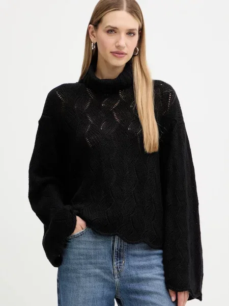 Twinset pulover din amestec de lână negru