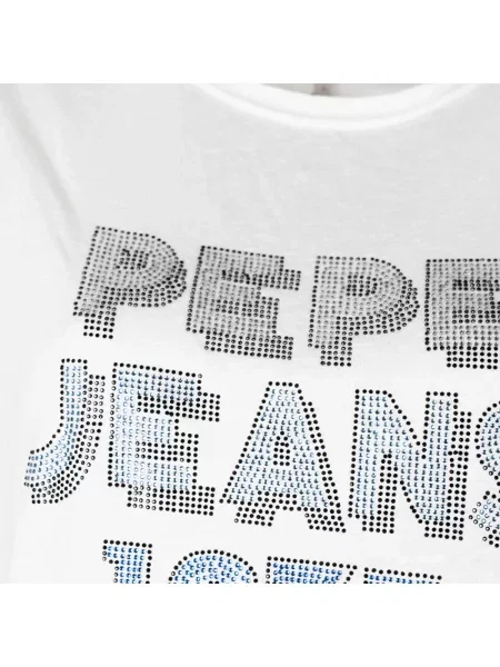 Koszulka Pepe Jeans z logo biała