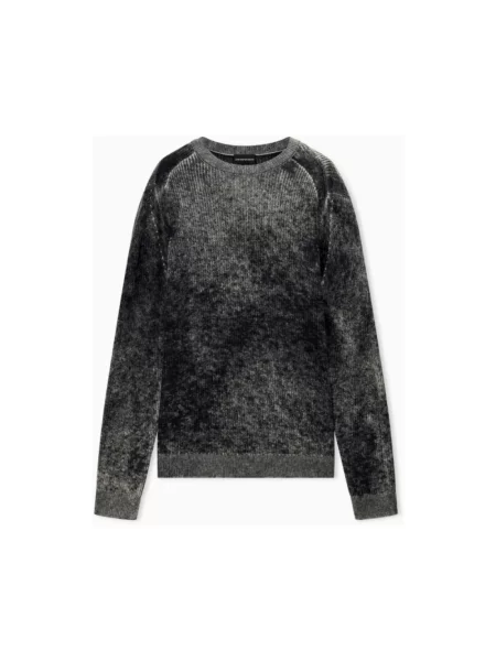 Sweter Emporio Armani wełniany szary