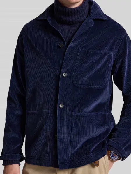 Koszula casualowa o kroju regular fit z czystej bawełny Polo Ralph Lauren granatowa