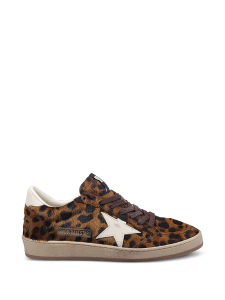 Leopárdmintás sneaker Golden Goose Ball Star nyomtatás barna