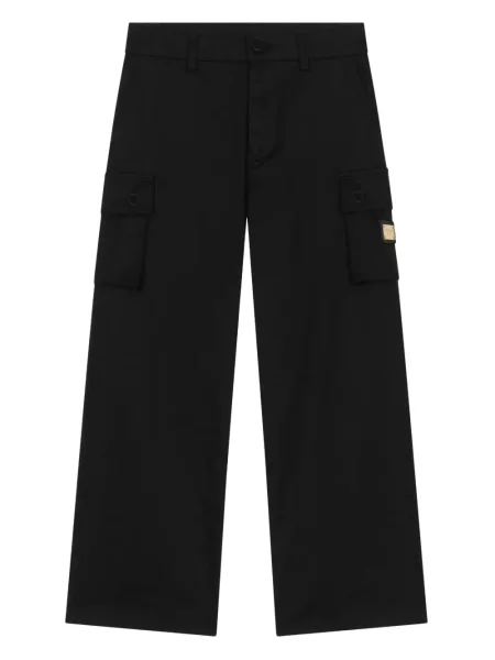 Spodnie cargo dziecięce Dolce And Gabbana czarne