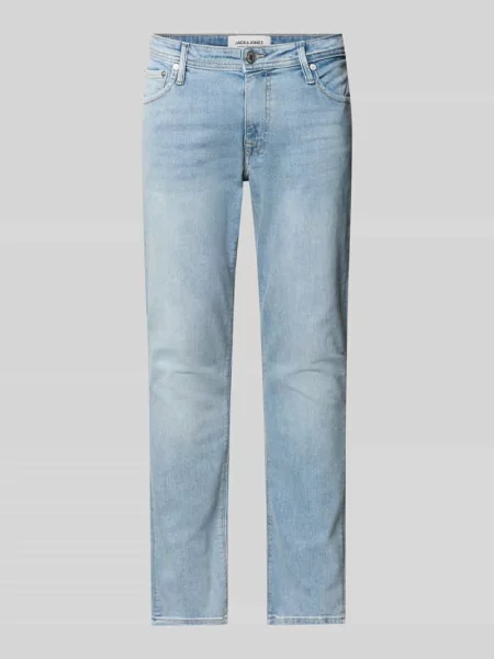 Jeansy o kroju straight fit z mieszanki bawełny model ‘GLENN FELIX’ Jack & Jones