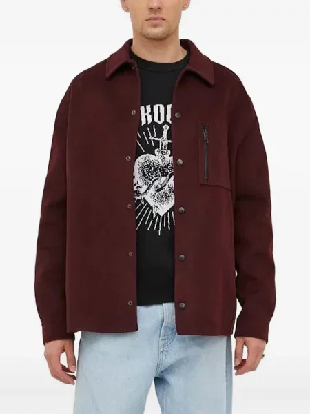 Pulover The Kooples cu motiv cu inimi negru