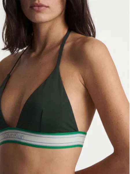 Calvin Klein Swimwear Bikini gornji dio / bijela zelena