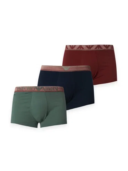 Emporio Armani Boxeri bleumarin / pin / roşu închis verde