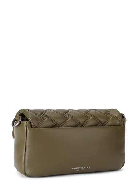 Kurt Geiger London torebka crossbody skórzana zielona