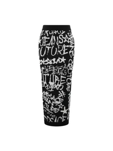 Spódnica jeansowa Versace Jeans Couture czarna