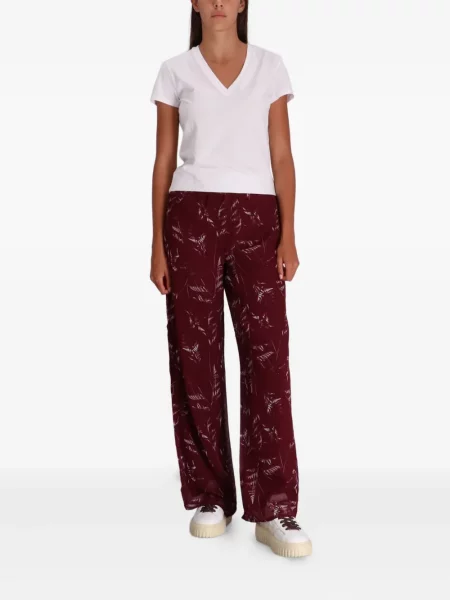 Pantaloni Armani Exchange cu imagine roșu