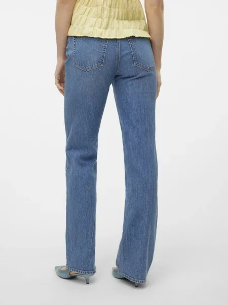 Vero Moda Džínsy Tessa Straight Fit modrá