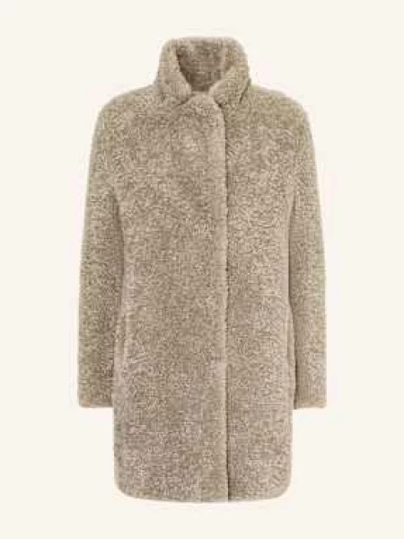 Lilienfels Płaszcz Z Pluszowego Materiału beige beżowy