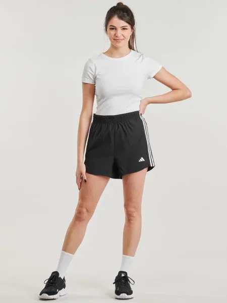 ADIDAS PERFORMANCE Športové nohavice / biela čierna