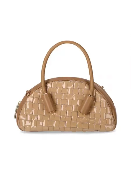 Lniana torebka Themoirè beżowa