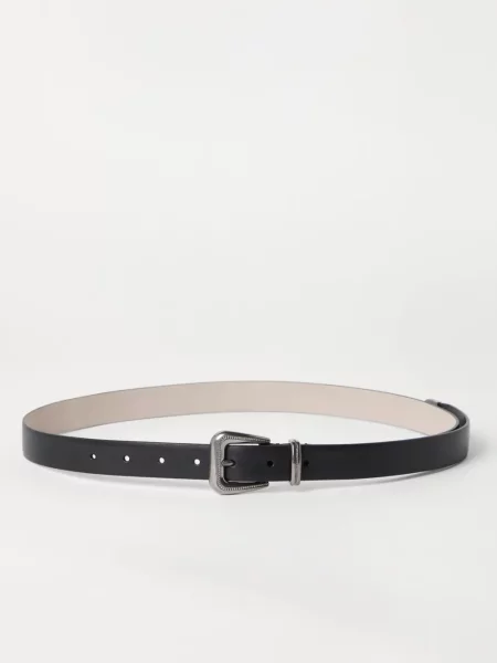 Curea Brunello Cucinelli din piele negru