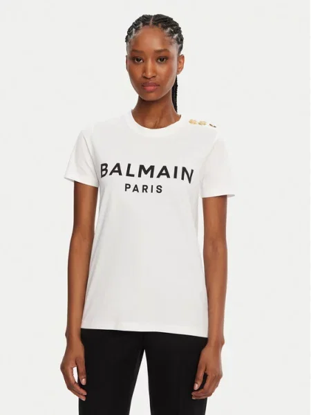 Μπλούζα Balmain με σχέδιο λευκό