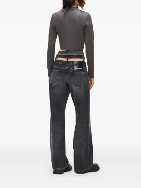 Τζιν Karl Lagerfeld Jeans μαύρο