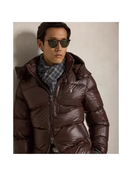 Kurtka puchowa Ralph Lauren brązowa