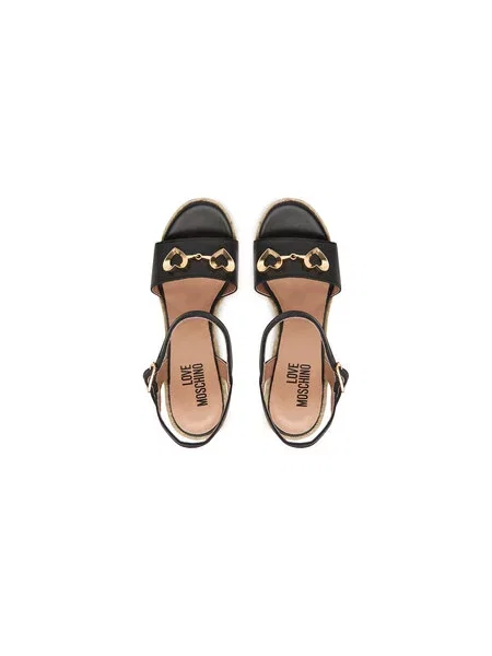 Espadrilky LOVE MOSCHINO čierna