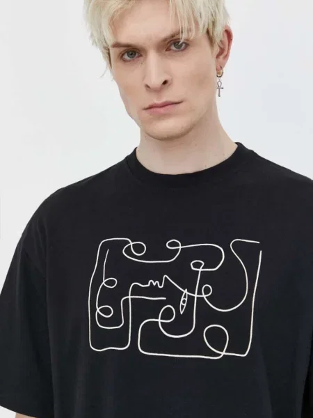 Koszulka Kaotiko M/C Abstract Face black czarna