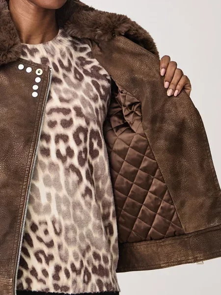 Кожаная куртка Guess