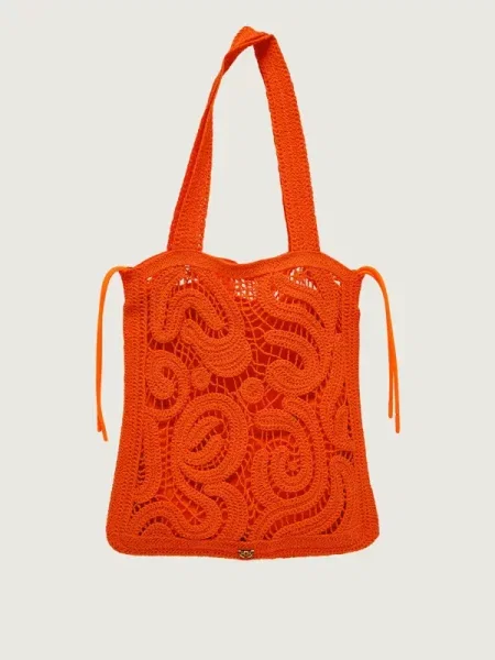 Pinko Geantă de plajă GEOMETRICO portocaliu