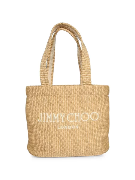 Geantă shopper Jimmy Choo cu broderie