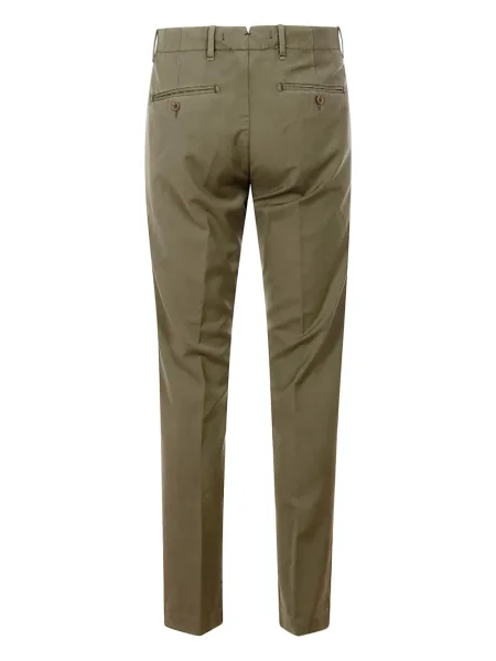 Pantaloni Myths de lână plisate verde