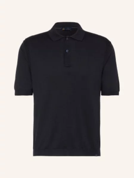 Paul & Shark Pletené Polo Tričko S Hedvábím tmavě modrá