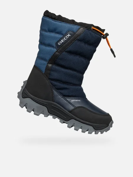 Geox Cizme de zăpadă J Himalaya Boy B Abx S Bleumarin albastru