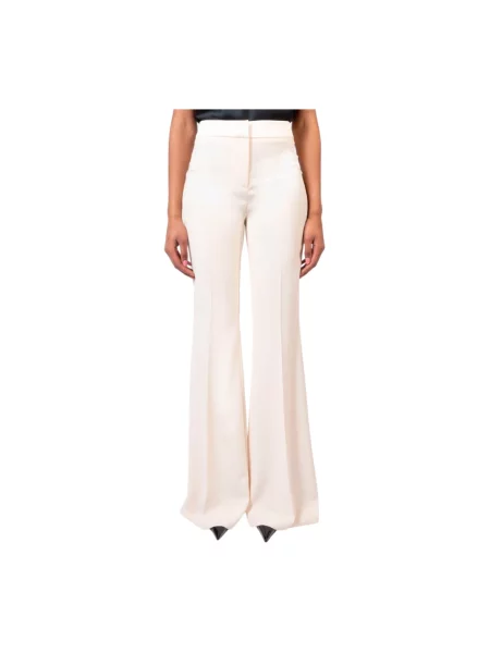 Spodnie Doris S eleganckie dzwony białe