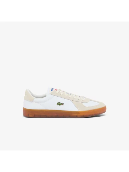 Lacoste Skórzane Sneakersy Baseshot Pro biały