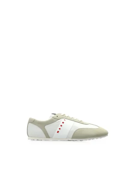 Sneakersy Marni skórzane białe