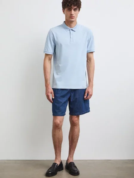 Medicine polo majica z elastanom modra