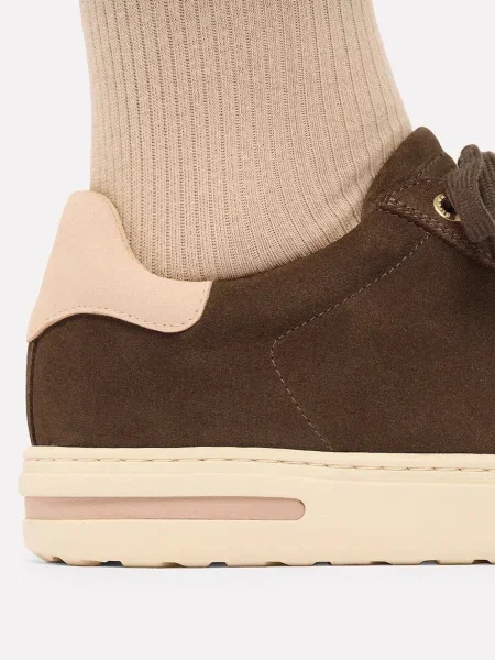 Birkenstock Bend Low Suede Leather маратонки от велур кафяво