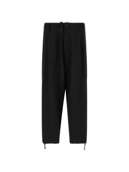 Pantaloni Yohji Yamamoto asimetrice negru