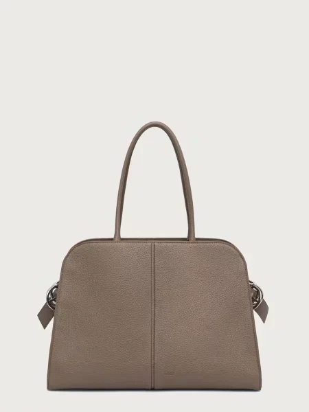 BOSS geantă shopper pentru femei cu imitație de piele CLARICE TOTE maro