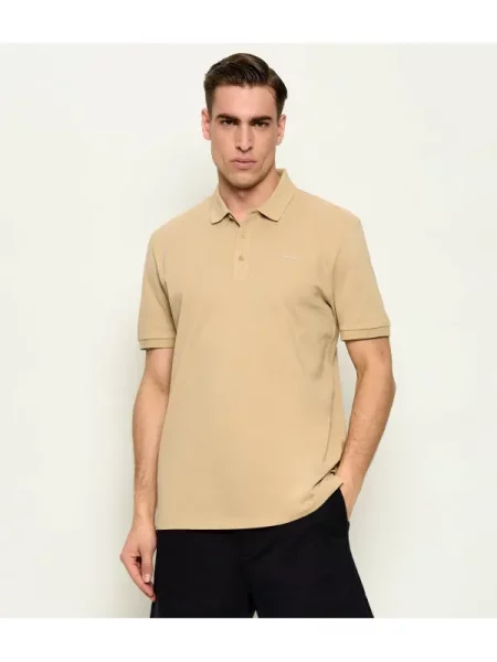 HUGO Tricou polo bej