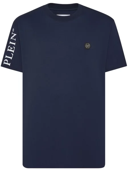 Tricou Philipp Plein cu autograf albastru