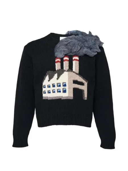 Pulover Doublet de lână negru