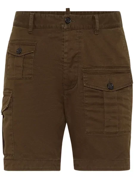 Džínové šortky Dsquared2 hnědé