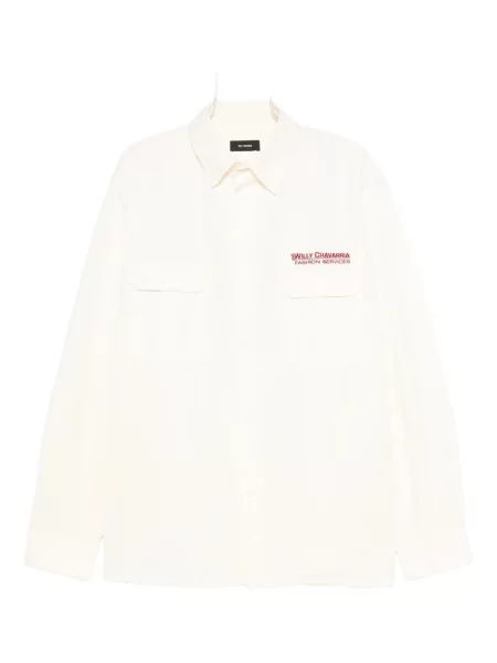 Риза Willy Chavarria с принт бяло